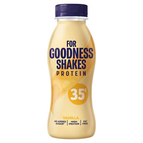 FOR GOODNESS SHAKES PROTEIN VANILLA 35G pack shot