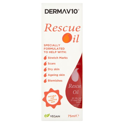 Derma V10 Rescue Oil 75ml pack shot