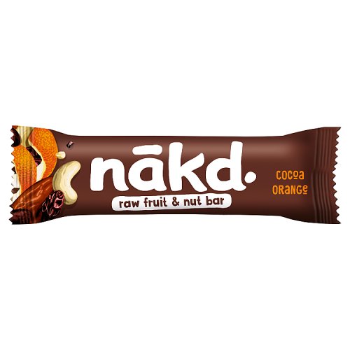 Nakd Bar Cocoa Orange F&n Gluten Free 35g pack shot