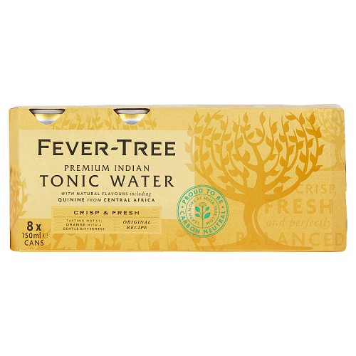 Fever Tree Indian Tonic Water 8pk (8 x 150ml) pack shot