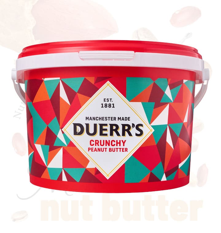 Duerrs Crunchy Peanut Butter 2.5kg pack shot