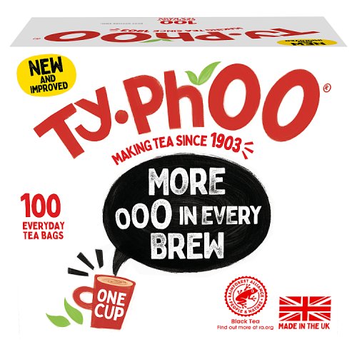 Typhoo Tea Bags One Cup 100's pack shot