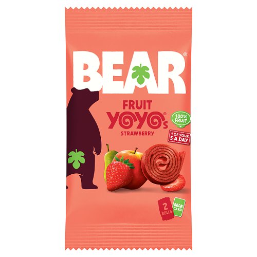 Bear Yoyos Strawberry 20g pack shot
