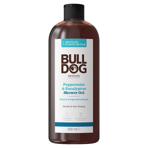 Bulldog Shower Gel Peppermint & Eucaplypus 500ml pack shot
