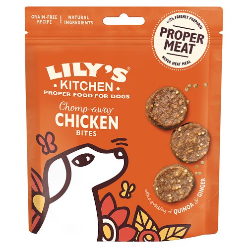 Lily's Kitchen Chomp-Away Chicken Bites 70g pack shot