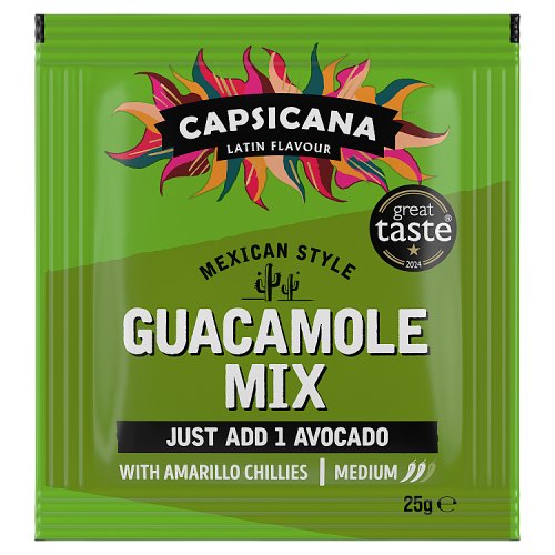 Capsicana Mexican Guacamole Mix 25g pack shot