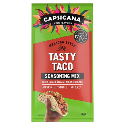 Capsicana Mexican Taco Seasoning 28g pack shot