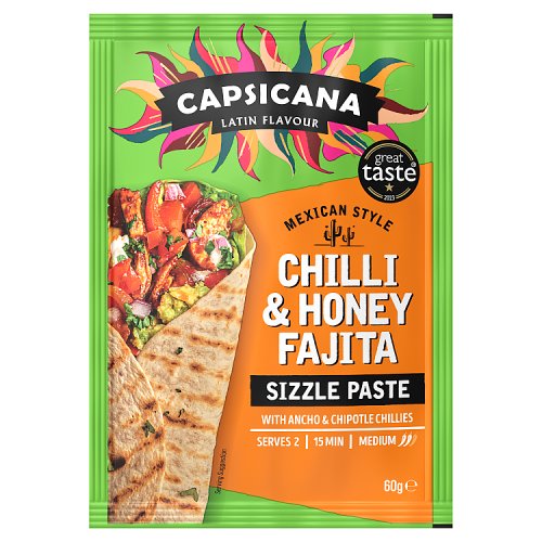 Capsicana Mexican Fajita Chilli & Honey Paste 60g pack shot