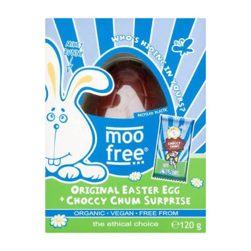 Moo Free Choccy Easter Egg with Mini Moo Bundle 120g pack shot