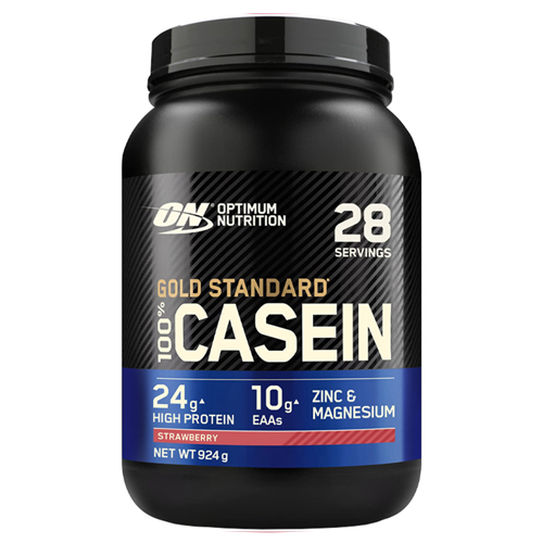 Optimum Nutrition 100% Casein Tub Strawberry 924g pack shot