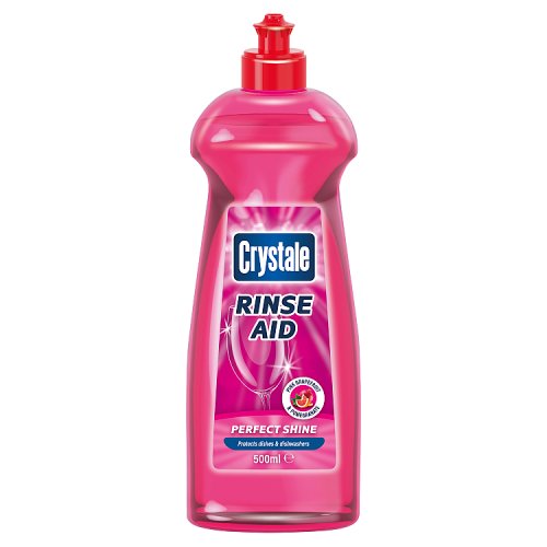 Crystale Dishwasher Rinse Aid Pink Grapefruit & Pomegranate 500ml pack shot