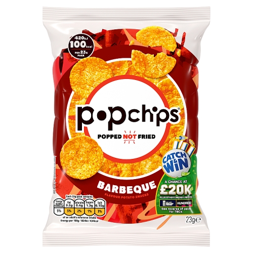 Popchips BBQ 23g pack shot