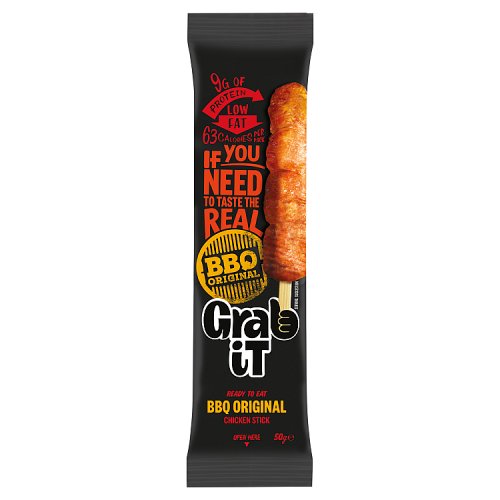 GRAB IT BBQ CHICKEN ON A STICK pack shot