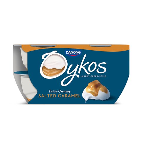 OYKOS SALTED CARAMEL 4PK pack shot