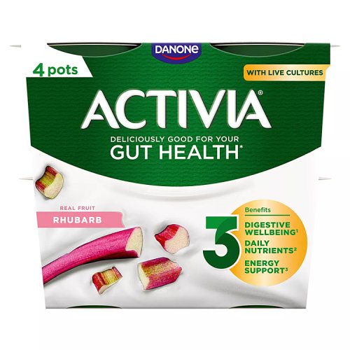 DANONE ACTIVIA RHUBARB 4PK pack shot