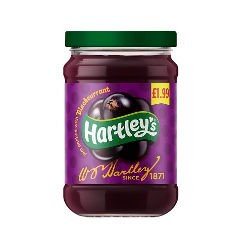 Hartleys Blackcurrant Jam 300g PMP pack shot