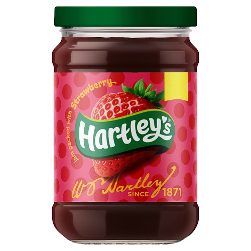 Hartleys Strawberry Jam 300g PMP pack shot