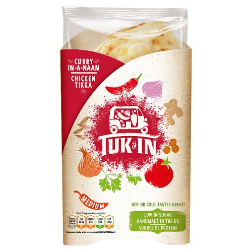 TUK IN FOODS CURRY IN A NAAN CHICKEN TIKKA (MEAL DEAL) pack shot