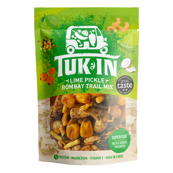 Tuk In Bombay Trail Mix Lime Pickle 40g pack shot
