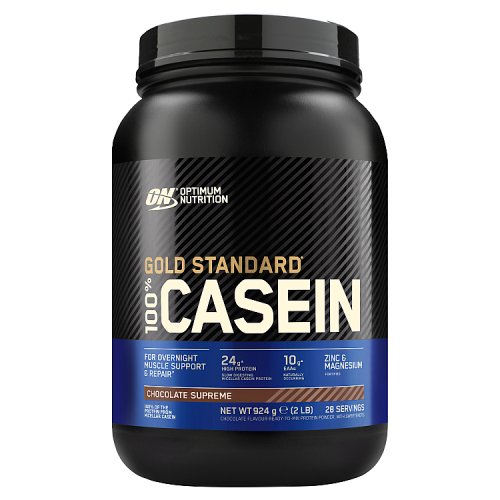 Optimum Nutrition 100% Casein Powder - Chocolate (924g) pack shot