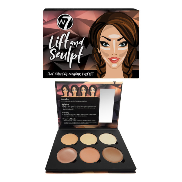 W7 Lift & Sculpt Cream Contour Palette pack shot