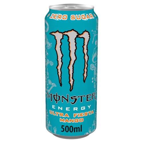 Monster Energy Ultra Fiesta Mango Zero 500ml pack shot