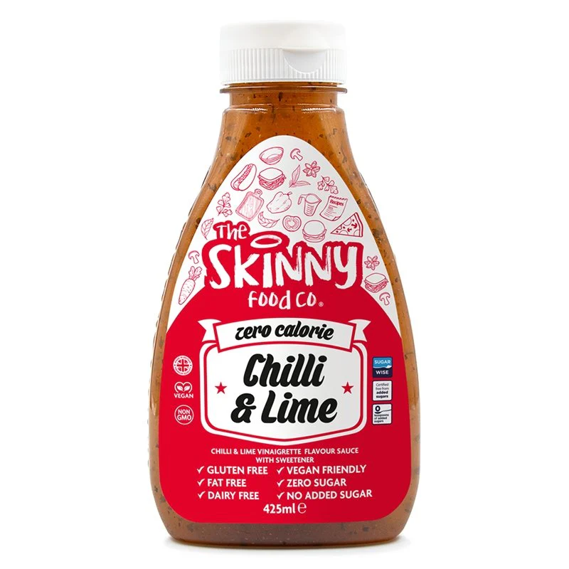 Skinny Food Zero Calorie Vinaigrette Chilli & Lime Sauce 425ml pack shot