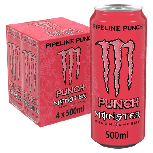 Monster Juiced Pipeline Punch 4pk (4 x 500ml) pack shot