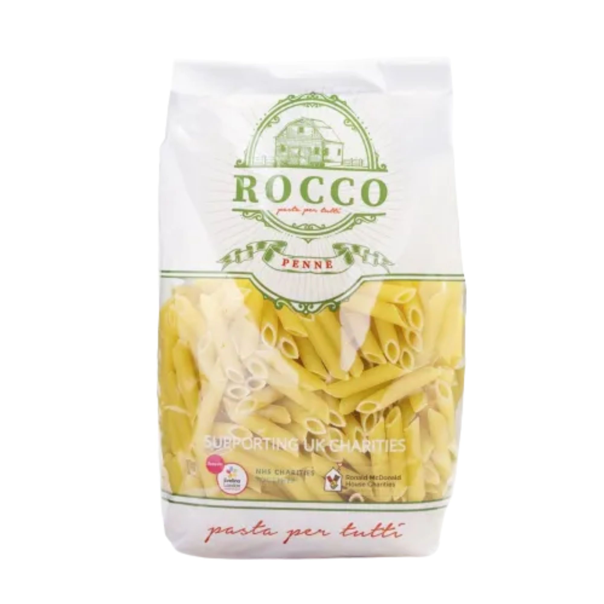 Rocco Penne Pasta Foil Bag Pack 500g pack shot
