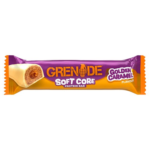 Grenade Soft Core Protein Bar Golden Caramel 50g pack shot