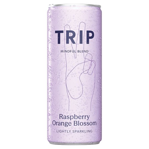 Trip Cbd Infused Raspberry and Orange 250ml pack shot