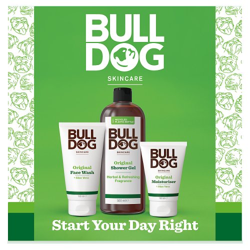 Bulldog Grooming Kit Original 3pc (500ml Shower Gel, 150ml Face Wash & 100ml Moisturiser) pack shot