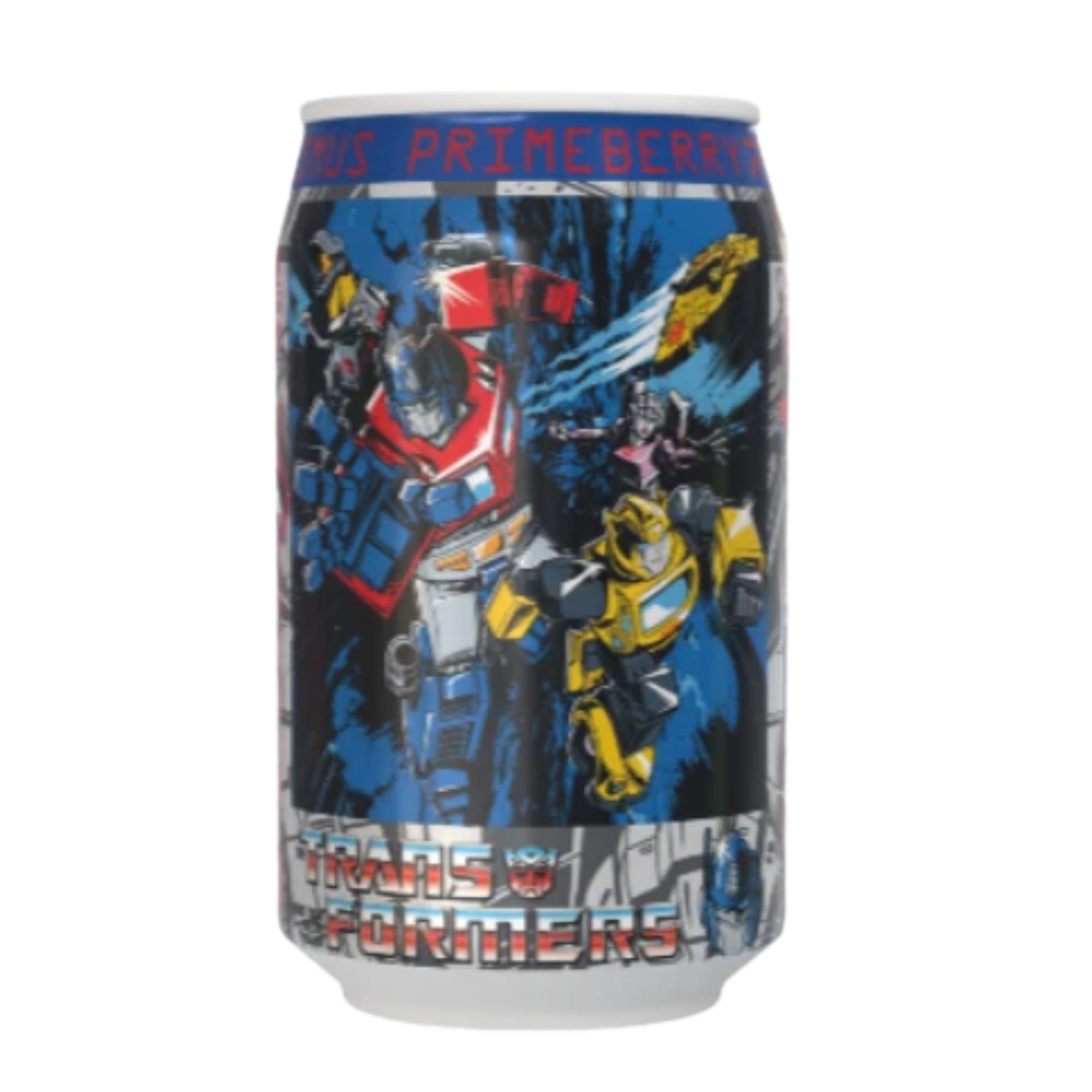 Kawaji Transformers  Optimus Primeberry Strawberry Soda 330ml pack shot