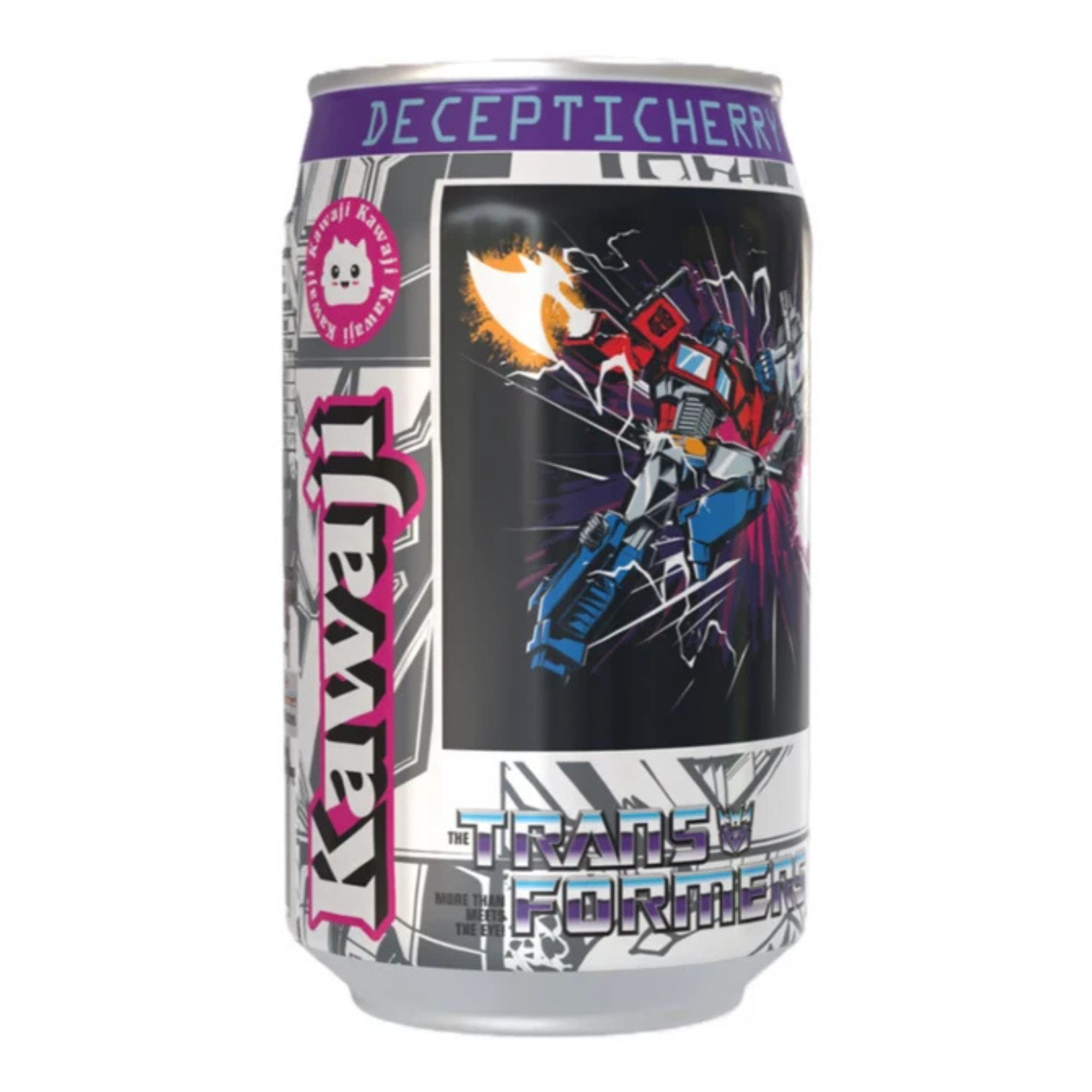 Kawaji Transformers Decepticherry Cherry Vanilla Soda 330ml pack shot