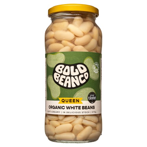 Bold Bean Co Queen Organic White Bean 570G pack shot
