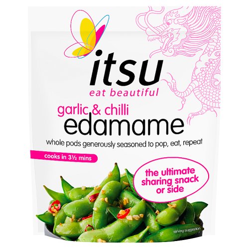 ITSU GARLIC & CHILLI EDAMAME pack shot