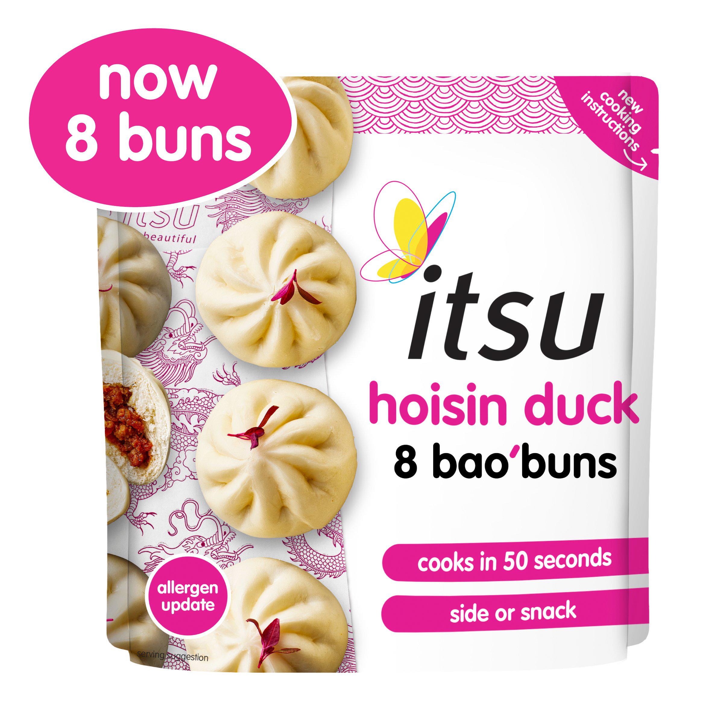 Itsu Hoisin Duck Bao Buns 256g pack shot