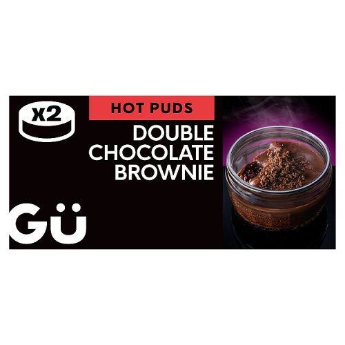 GU DOUBLE CHOCOLATE BROWNIE 2PK pack shot