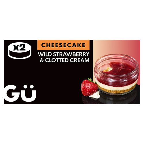 GU STRAWBERRY & CLOTTED CREAM CHEESECAKE 2PK pack shot