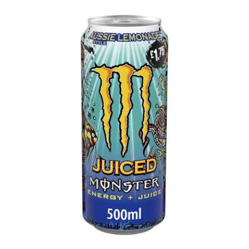 Monster Juiced Aussie Lemonade PM £1.75 500ml pack shot