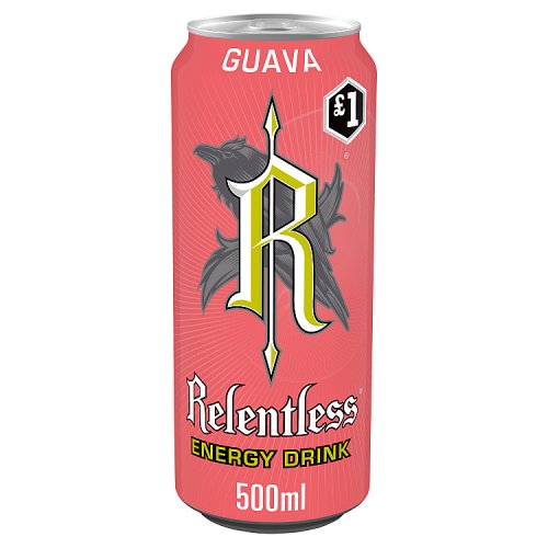 Relentless Guava 500ml PMP pack shot