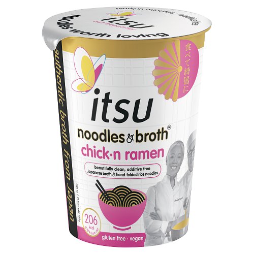 Itsu Chicken Ramen Noodles Broth 64g pack shot