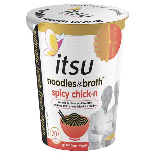 Itsu Spicy Chick'n Noodles Broth 64g pack shot
