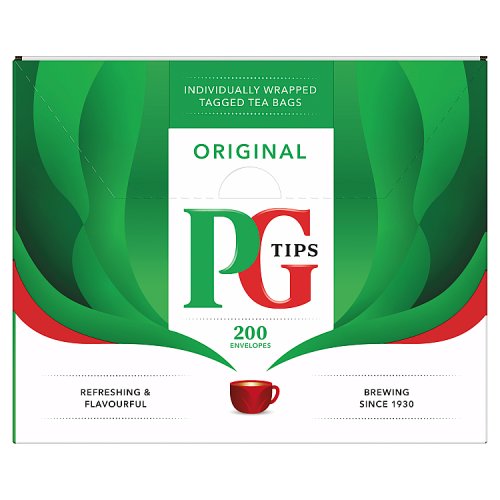 Pg Tips Tea Bags Original Envelope 200's pack shot