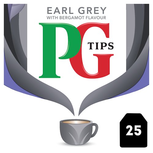Pg Tips Tea Bags Envelopes Earl Grey 25's pack shot