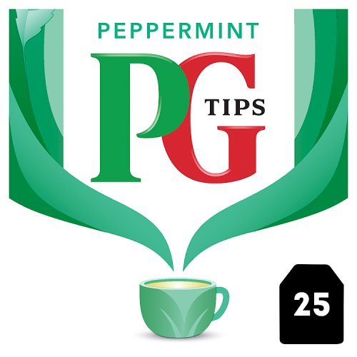 Pg Tips Tea Bags Envelopes Peppermint 25's pack shot
