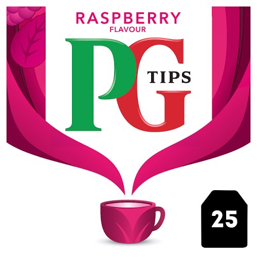 Pg Tips Tea Bags Envelopes Raspberry 25's pack shot