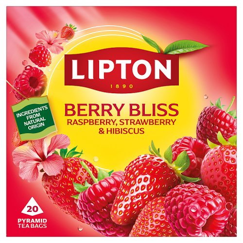 Lipton Infusion Pyramid Teabags Berry Bliss 20's pack shot