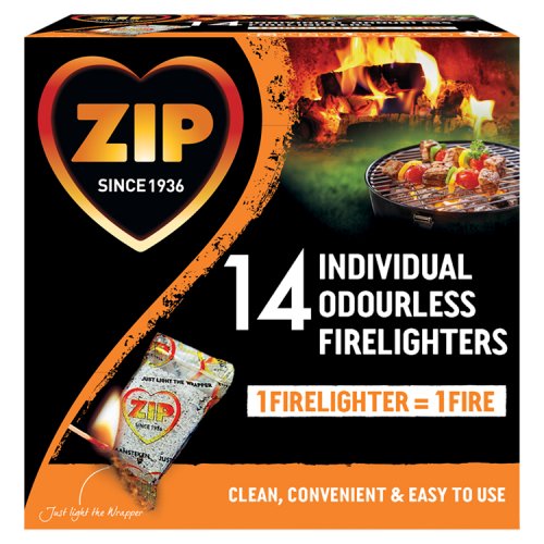 ZIP FIRELIGHTERS INDIVIDUALLY WRAPPED pack shot