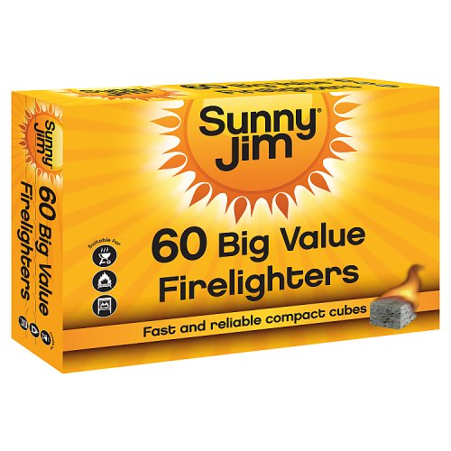 Sunny Jim Firelighters Block 60s pack shot